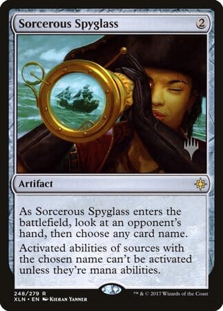 Sorcerous Spyglass [Ixalan Promos] MTG Single Magic: The Gathering  | Multizone: Comics And Games