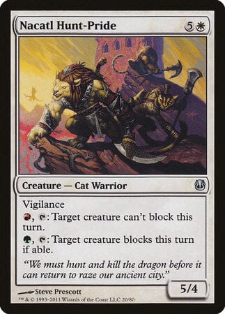 Nacatl Hunt-Pride [Duel Decks: Ajani vs. Nicol Bolas] MTG Single Magic: The Gathering  | Multizone: Comics And Games