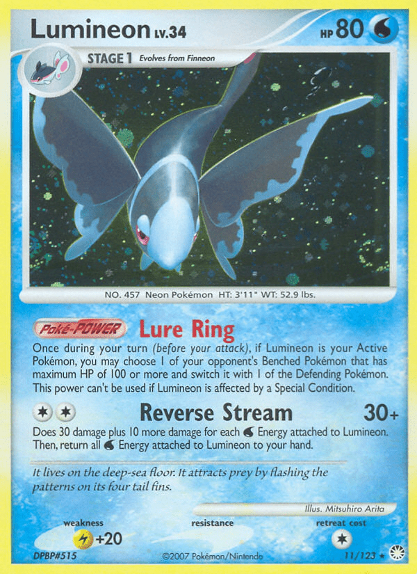 Lumineon (11/123) [Diamond & Pearl: Mysterious Treasures] Pokemon Single Pokémon  | Multizone: Comics And Games
