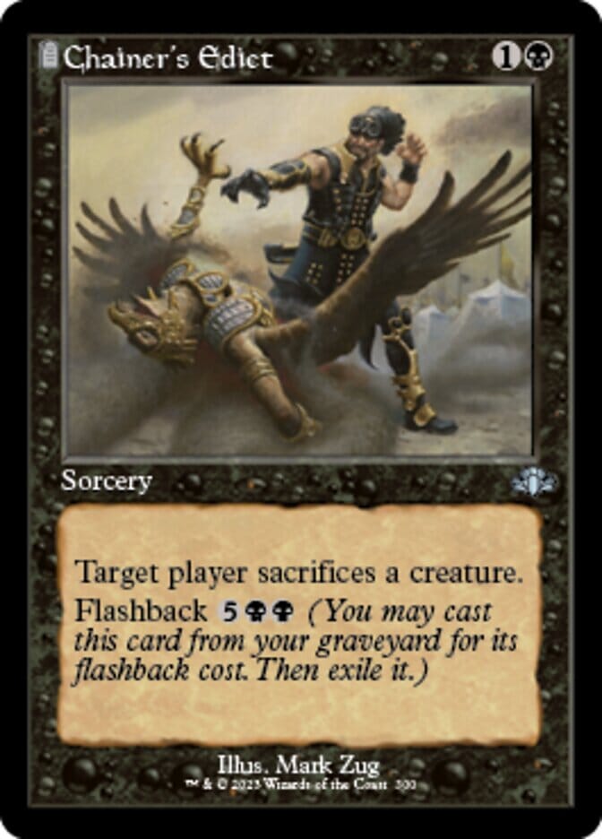 Chainer's Edict (Retro) [Dominaria Remastered] MTG Single Magic: The Gathering  | Multizone: Comics And Games
