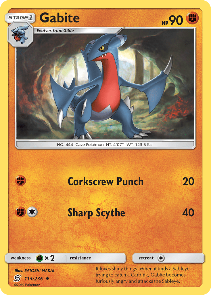 Gabite (113/236) [Sun & Moon: Unified Minds] Pokemon Single Pokémon  | Multizone: Comics And Games