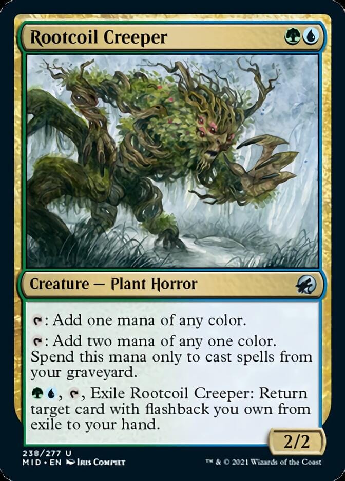 Rootcoil Creeper [Innistrad: Midnight Hunt] MTG Single Magic: The Gathering  | Multizone: Comics And Games