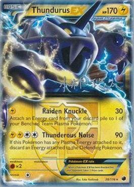 Thundurus EX (38/116) (Plasma Power - Haruto Kobayashi) [World Championships 2014] Pokemon Single Pokémon  | Multizone: Comics And Games
