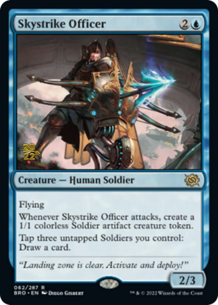 Skystrike Officer [The Brothers' War: Prerelease Promos] MTG Single Magic: The Gathering  | Multizone: Comics And Games