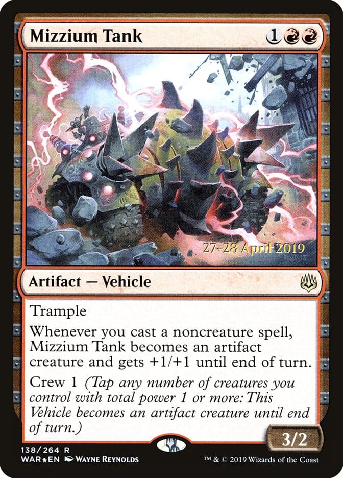 Mizzium Tank [War of the Spark Prerelease Promos] MTG Single Magic: The Gathering  | Multizone: Comics And Games