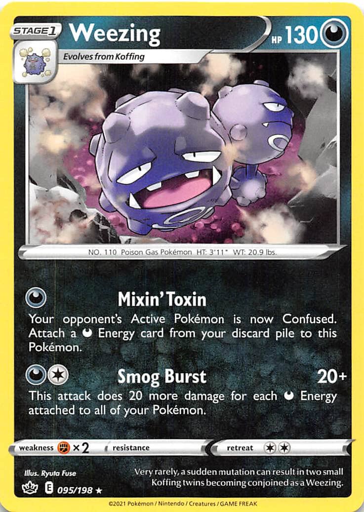 Weezing (095/198) [Sword & Shield: Chilling Reign] Pokemon Single Pokémon  | Multizone: Comics And Games