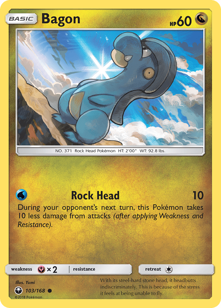 Bagon (103/168) [Sun & Moon: Celestial Storm] Pokemon Single Pokémon  | Multizone: Comics And Games