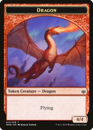 Dragon Token [War of the Spark Tokens] MTG Single Magic: The Gathering  | Multizone: Comics And Games
