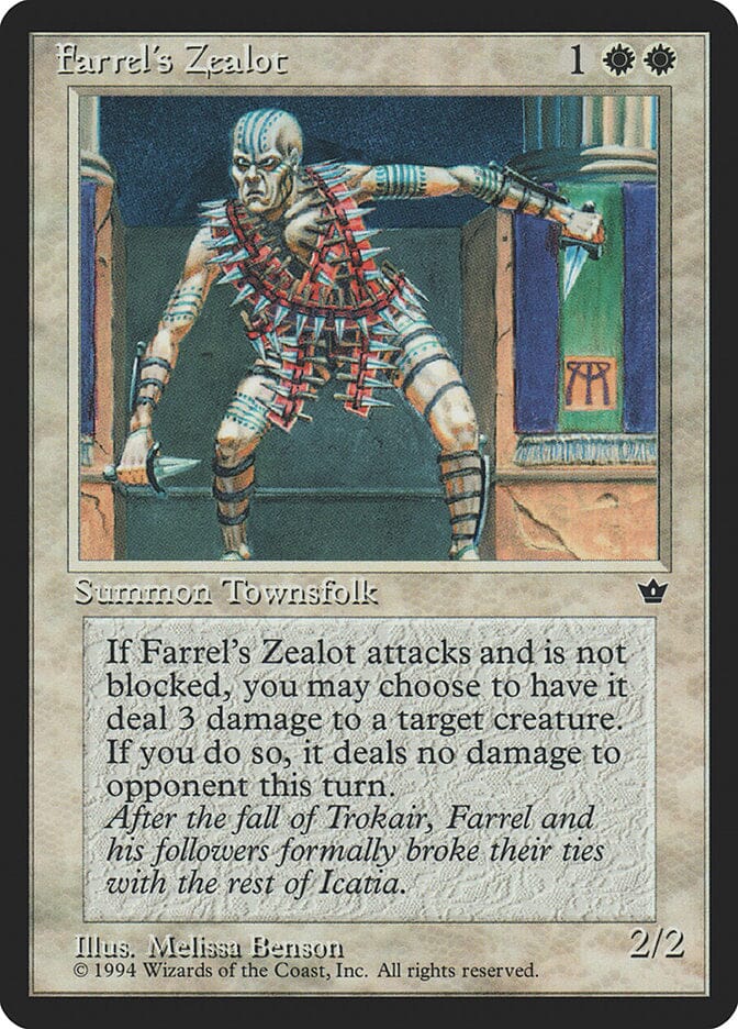 Farrel's Zealot (Melissa A. Benson) [Fallen Empires] MTG Single Magic: The Gathering  | Multizone: Comics And Games