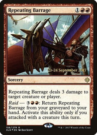 Repeating Barrage [Ixalan Promos] MTG Single Magic: The Gathering  | Multizone: Comics And Games