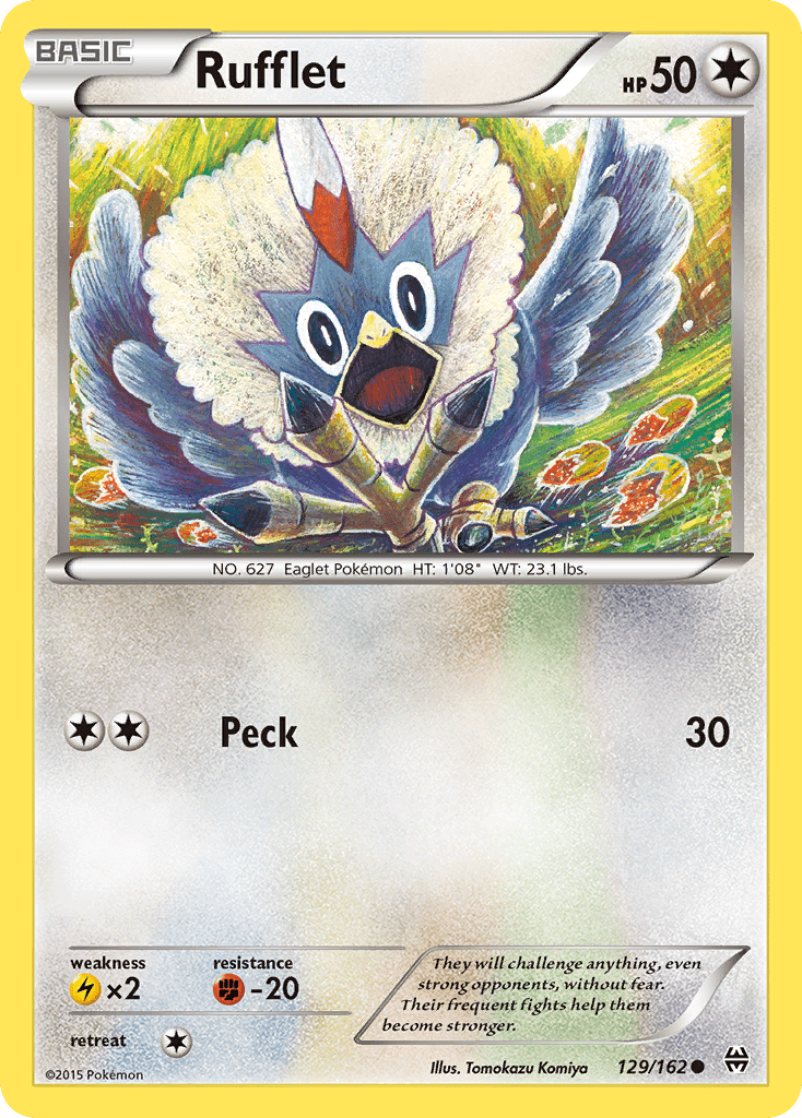 Rufflet (129/162) [XY: BREAKthrough] Pokemon Single Pokémon  | Multizone: Comics And Games