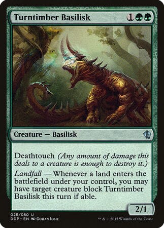 Turntimber Basilisk [Duel Decks: Zendikar vs. Eldrazi] MTG Single Magic: The Gathering  | Multizone: Comics And Games