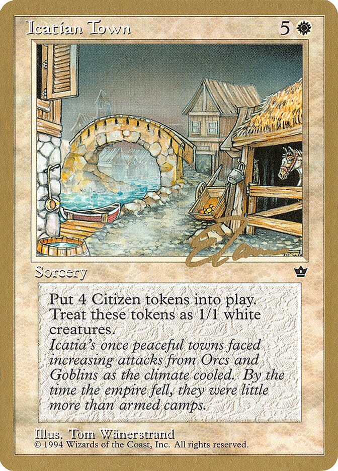 Icatian Town (Eric Tam) [Pro Tour Collector Set] MTG Single Magic: The Gathering  | Multizone: Comics And Games