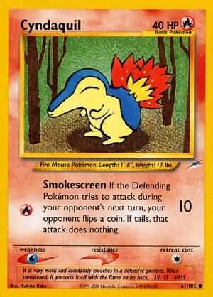 Cyndaquil (61/105) [Neo Destiny Unlimited] Pokemon Single Pokémon  | Multizone: Comics And Games