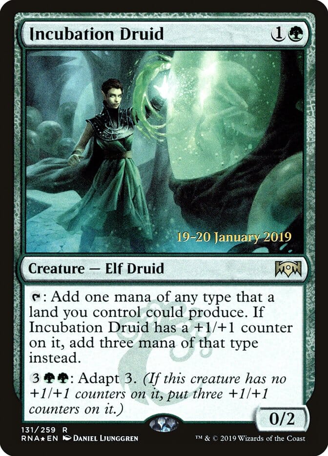 Incubation Druid [Ravnica Allegiance Prerelease Promos] MTG Single Magic: The Gathering  | Multizone: Comics And Games