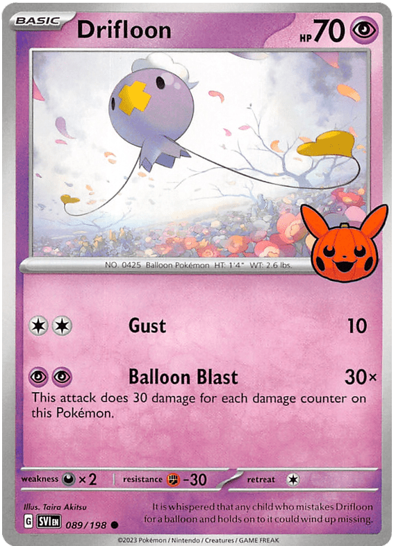 Drifloon (089/198) [Trick or Trade 2023] Pokemon Single Pokémon  | Multizone: Comics And Games