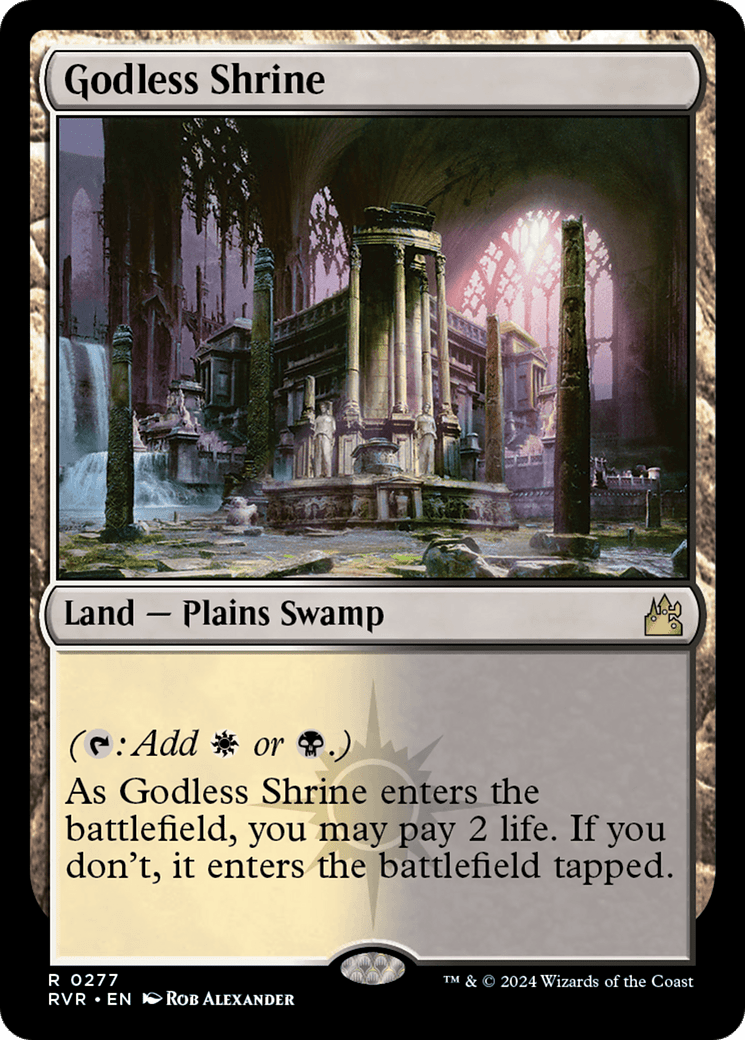 Godless Shrine [Ravnica Remastered] MTG Single Magic: The Gathering  | Multizone: Comics And Games