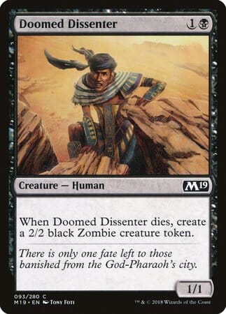 Doomed Dissenter [Core Set 2019] MTG Single Magic: The Gathering  | Multizone: Comics And Games