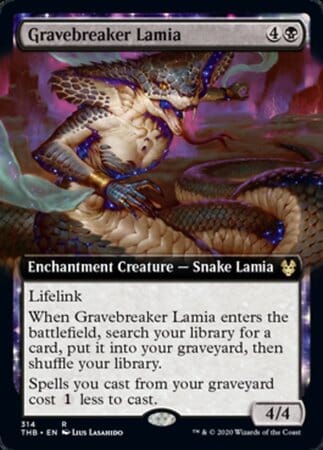 Gravebreaker Lamia (Extended Art) [Theros Beyond Death] MTG Single Magic: The Gathering  | Multizone: Comics And Games