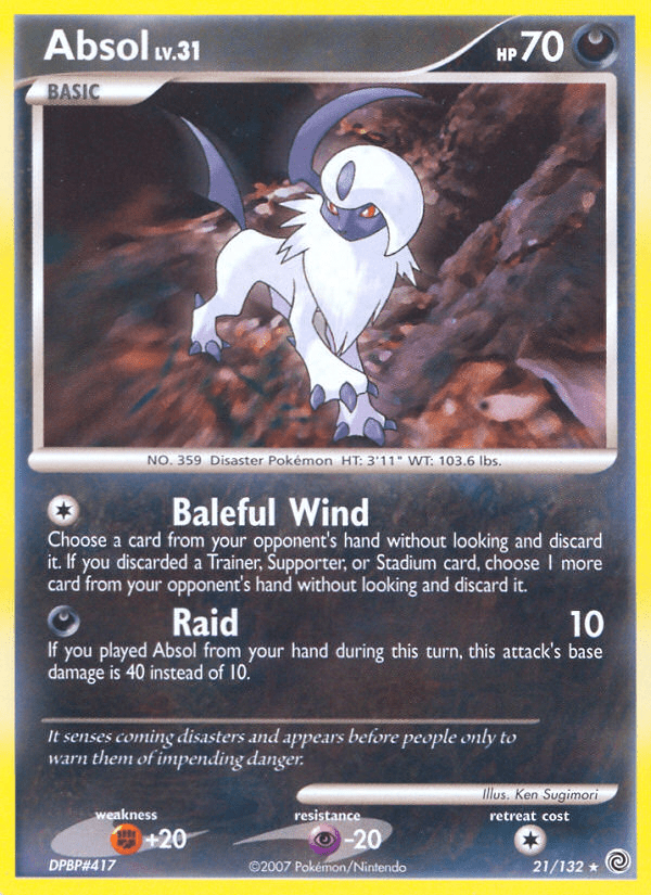 Absol (21/132) [Diamond & Pearl: Secret Wonders] Pokemon Single Pokémon  | Multizone: Comics And Games