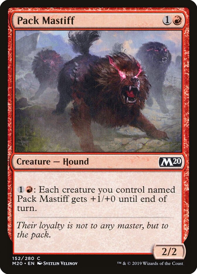 Pack Mastiff [Core Set 2020] MTG Single Magic: The Gathering  | Multizone: Comics And Games