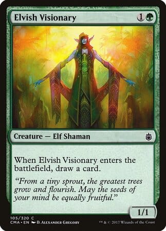 Elvish Visionary [Commander Anthology] MTG Single Magic: The Gathering  | Multizone: Comics And Games