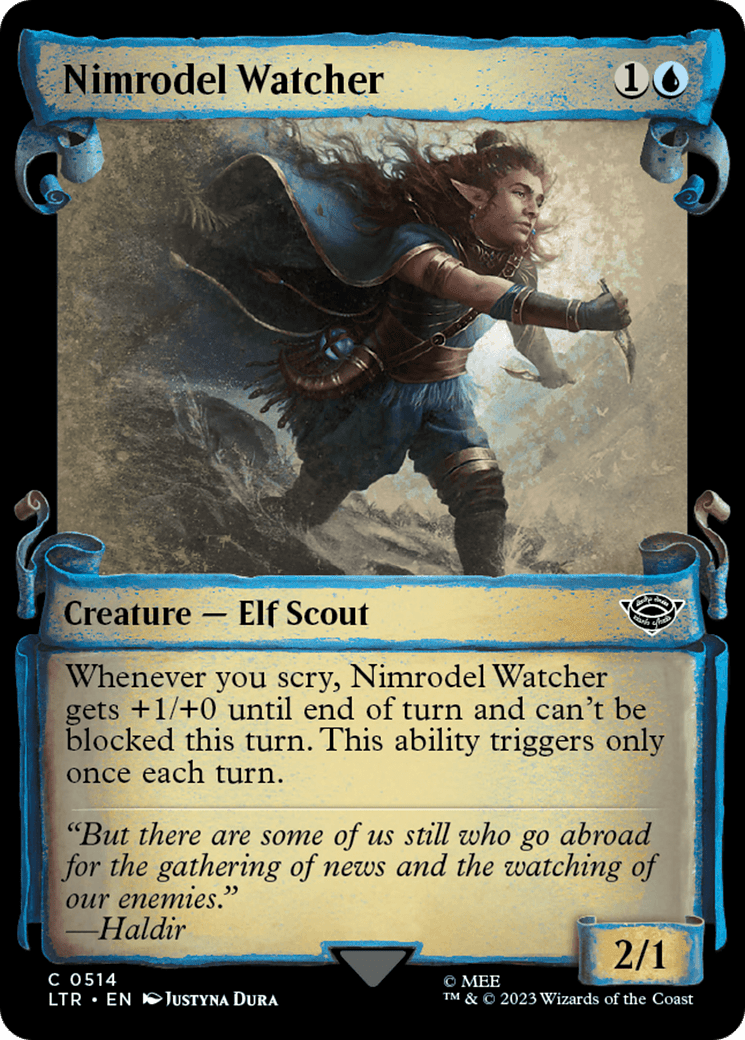 Nimrodel Watcher [The Lord of the Rings: Tales of Middle-Earth Showcase Scrolls] MTG Single Magic: The Gathering  | Multizone: Comics And Games