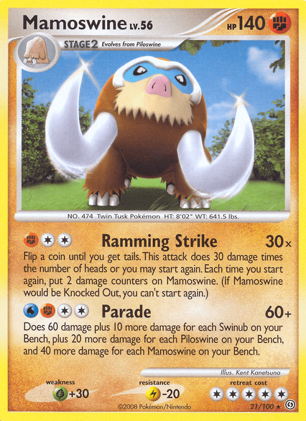 Mamoswine (21/100) [Diamond & Pearl: Stormfront] Pokemon Single Pokémon  | Multizone: Comics And Games