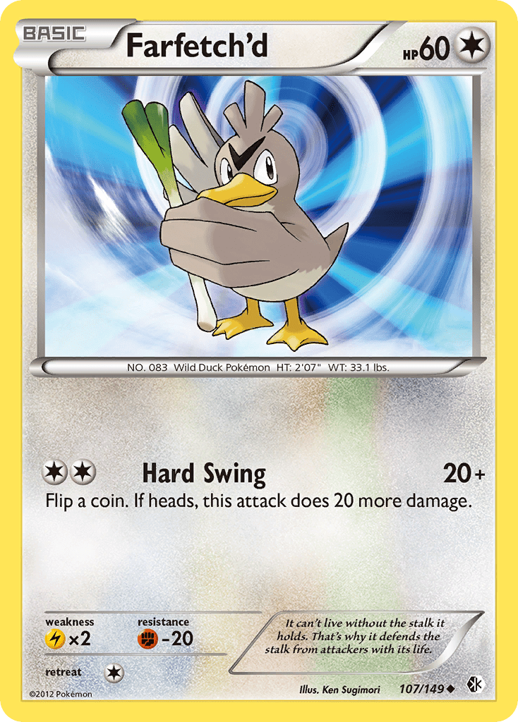 Farfetch'd (107/149) [Black & White: Boundaries Crossed] Pokemon Single Pokémon  | Multizone: Comics And Games