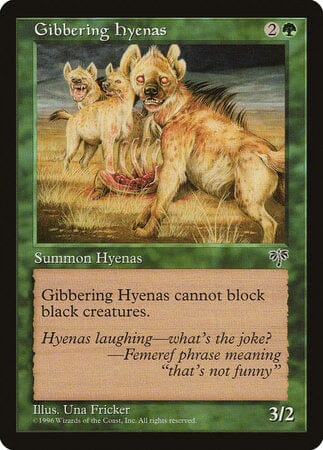 Gibbering Hyenas [Mirage] MTG Single Magic: The Gathering  | Multizone: Comics And Games