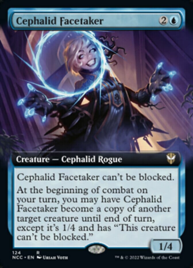 Cephalid Facetaker (Extended Art) [Streets of New Capenna Commander] MTG Single Magic: The Gathering  | Multizone: Comics And Games