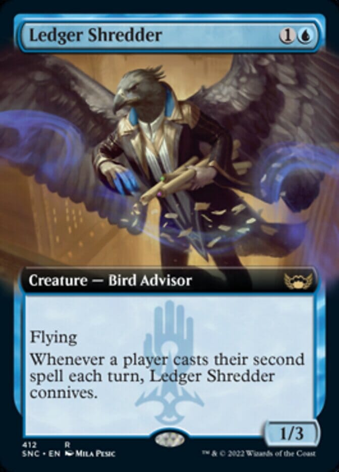 Ledger Shredder (Extended Art) [Streets of New Capenna] MTG Single Magic: The Gathering  | Multizone: Comics And Games