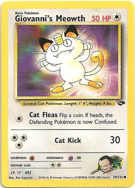 Giovanni's Meowth (74/132) [Gym Challenge Unlimited] Pokemon Single Pokémon  | Multizone: Comics And Games