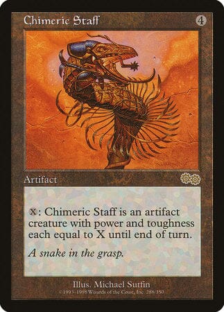 Chimeric Staff [Urza's Saga] MTG Single Magic: The Gathering  | Multizone: Comics And Games