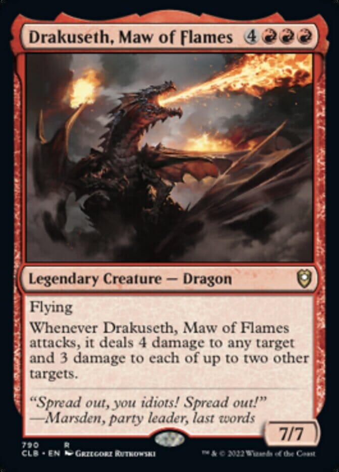 Drakuseth, Maw of Flames [Commander Legends: Battle for Baldur's Gate] MTG Single Magic: The Gathering  | Multizone: Comics And Games