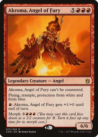 Akroma, Angel of Fury [Commander Anthology] MTG Single Magic: The Gathering  | Multizone: Comics And Games