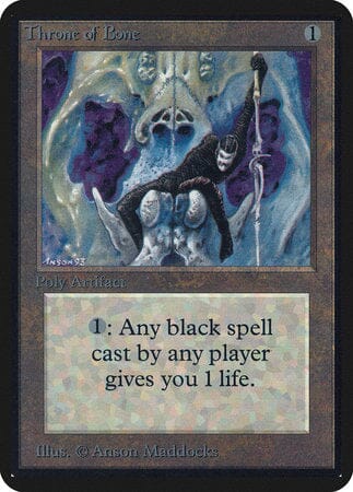 Throne of Bone [Limited Edition Alpha] MTG Single Magic: The Gathering  | Multizone: Comics And Games