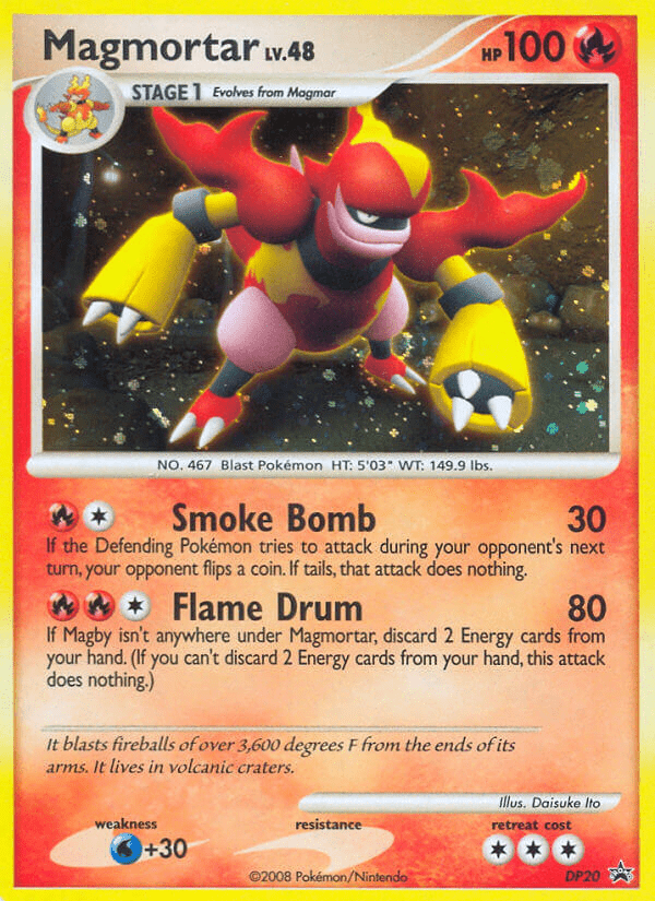 Magmortar (DP20) [Diamond & Pearl: Black Star Promos] Pokemon Single Pokémon  | Multizone: Comics And Games