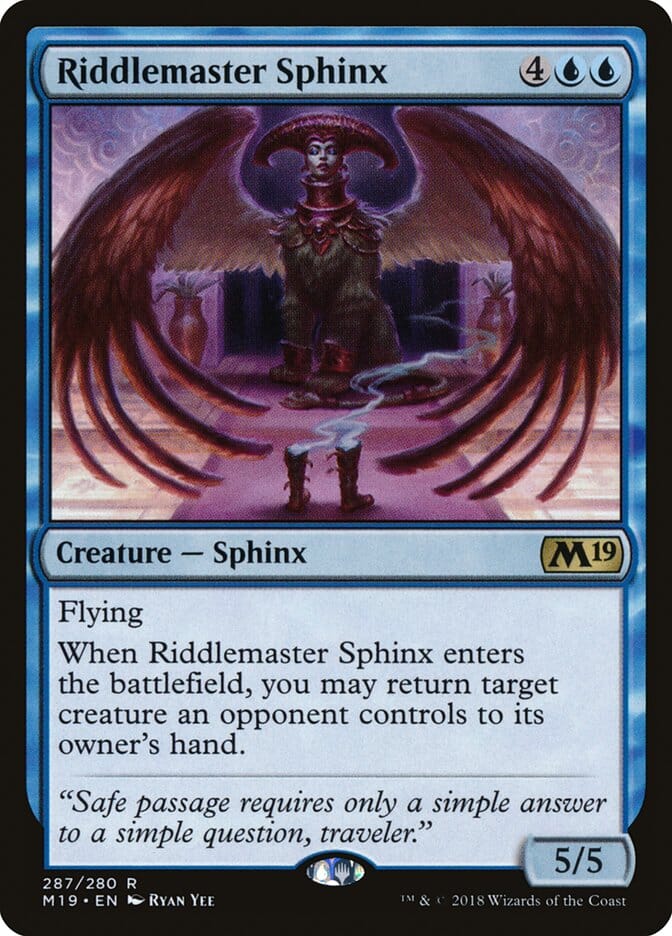 Riddlemaster Sphinx [Core Set 2019] MTG Single Magic: The Gathering  | Multizone: Comics And Games