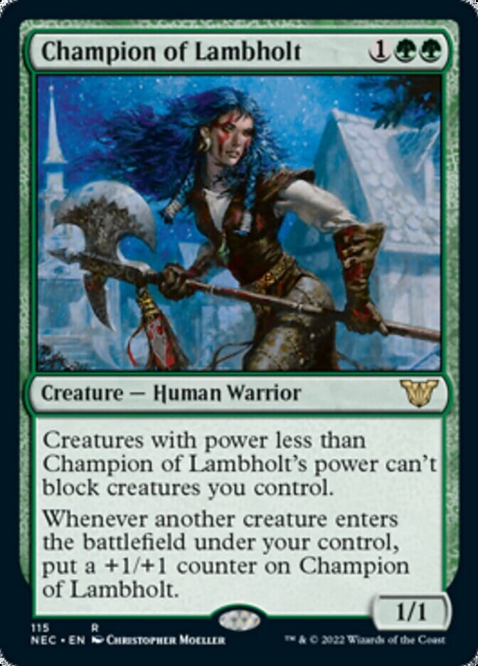 Champion of Lambholt [Kamigawa: Neon Dynasty Commander] MTG Single Magic: The Gathering  | Multizone: Comics And Games