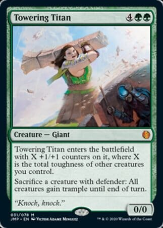 Towering Titan [Jumpstart] MTG Single Magic: The Gathering  | Multizone: Comics And Games