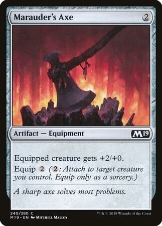 Marauder's Axe [Core Set 2019] MTG Single Magic: The Gathering  | Multizone: Comics And Games