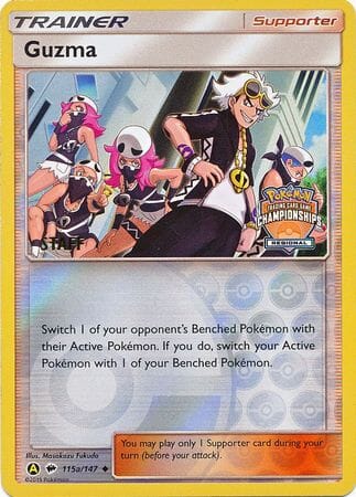 Guzma (115a/147) (Regional Championship Promo Staff) [Sun & Moon: Burning Shadows] Pokemon Single Pokémon  | Multizone: Comics And Games