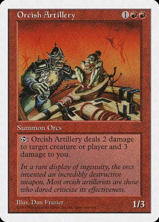 Orcish Artillery [Fifth Edition] MTG Single Magic: The Gathering  | Multizone: Comics And Games