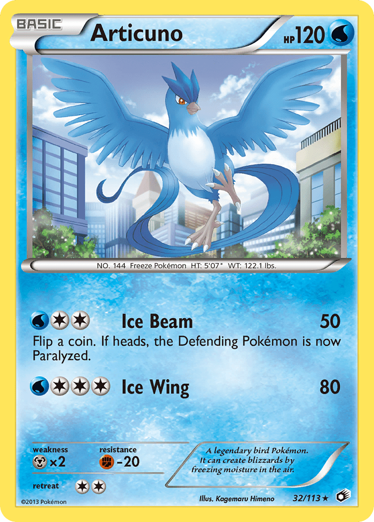 Articuno (32/113) [Black & White: Legendary Treasures] Pokemon Single Pokémon  | Multizone: Comics And Games