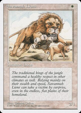 Savannah Lions [Fourth Edition] MTG Single Magic: The Gathering  | Multizone: Comics And Games