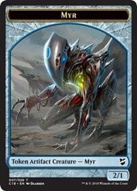 Myr (007) // Construct (020) Double-sided Token [Commander 2018 Tokens] MTG Single Magic: The Gathering  | Multizone: Comics And Games