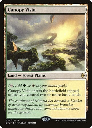 Canopy Vista [Battle for Zendikar] MTG Single Magic: The Gathering  | Multizone: Comics And Games