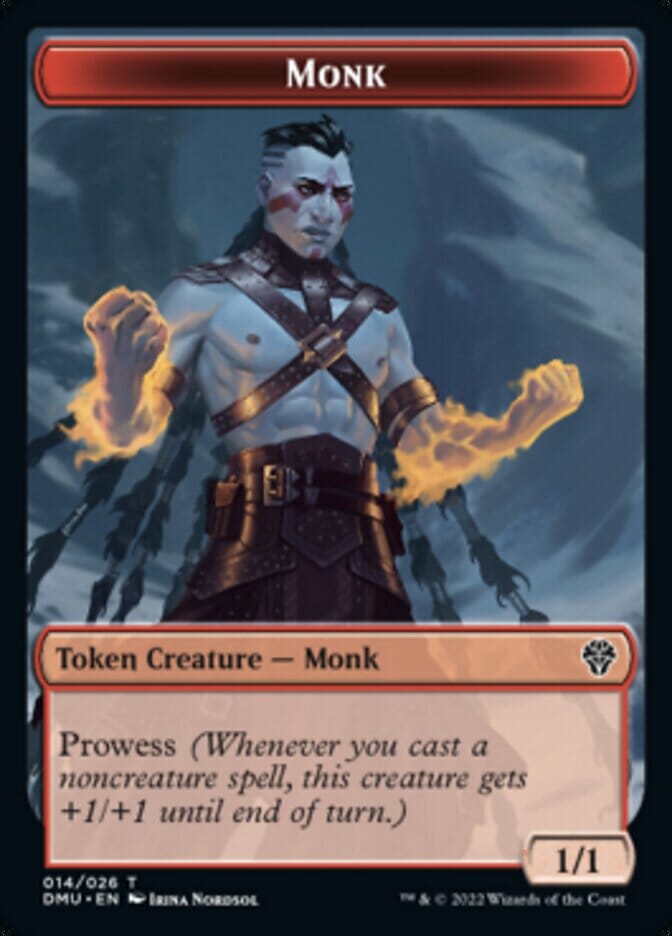 Bird (002) // Monk Double-sided Token [Dominaria United Tokens] MTG Single Magic: The Gathering  | Multizone: Comics And Games