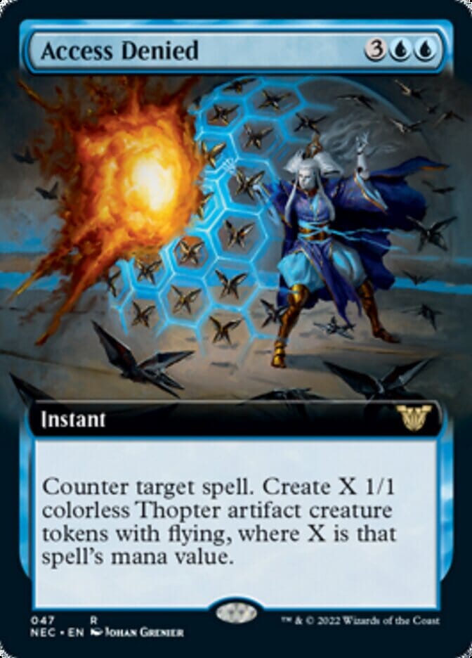 Access Denied (Extended) [Kamigawa: Neon Dynasty Commander] MTG Single Magic: The Gathering  | Multizone: Comics And Games